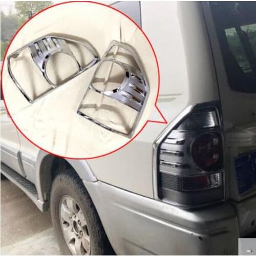 For Mitsubishi Pajero V73 V77 2004-2015 Rear Tail Light Taillight Frame Lampshade Decoration Cover Trim Car Styling Accessorie