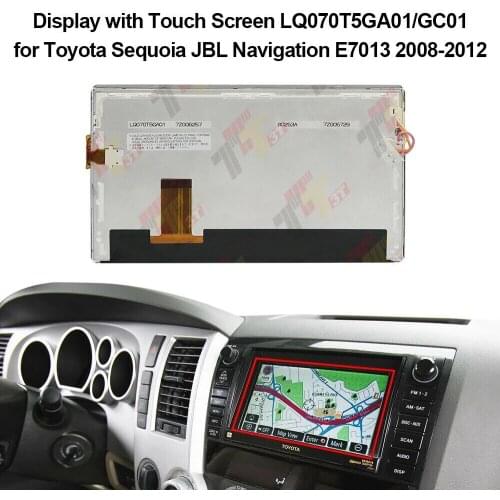 LQ070T5GC01 Dashboard lcd Display with Touch Screen for Toyota Camry Sienna Tundra Navigation