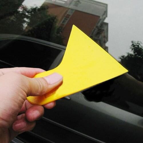 1000Pcs/Lot Accessories Carbon Fiber Tools Glass Stickers Bubble Window Squeegee Car Cleaning Tool Scraper 10.7*9.7cm