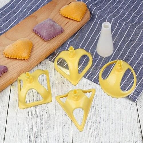 4Pcs/Set DIY 3D Dumpling Mould Dough Press Ravioli Fruits Pie Mould Cookie Home Pastry Baking Cooking Tools Kitchenware