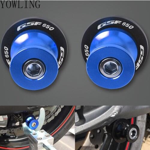 Motorcycle Accessories CNC Aluminum M8 Swingarm Spools Slider Stands Screw For Suzuki GSF650 BANDIT GSF 650 GSX650F 2005-2015