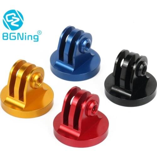 BGNing CNC Aluminium Small Tripod Mount Adapter for GoPro Hero 7/6/5/4/Session 2 3/SJcam/Yi/EKEN Sports Action Camera Accessory