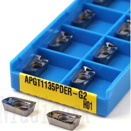 APGT1135PDER-G2 H01 Carbide Inserts APGT1604PDER-G2 H01 Milling Blades CNC Lathe Tools Milling Cutter APGT Alumilum Turning Tool