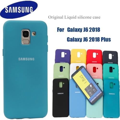 For Samsung Galaxy J6 J6 plus Case High Quality Soft Silicone Cover Samsung Galaxy j 6 j6+ Protector Shell With Logo&Buttons