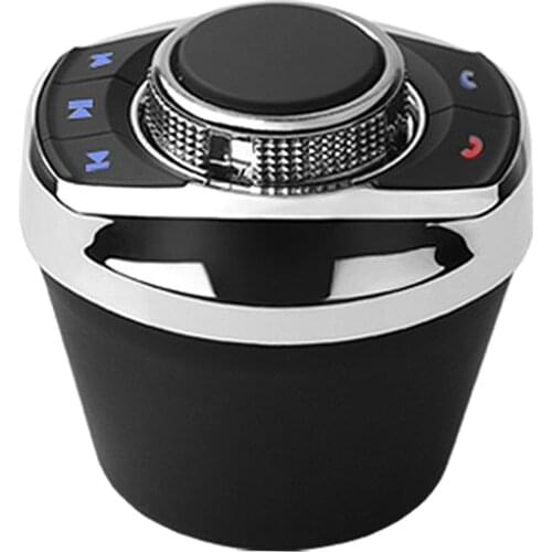 Electronic Wireless Media Button Remote Control Start Car Steering Wheel Music (Black)