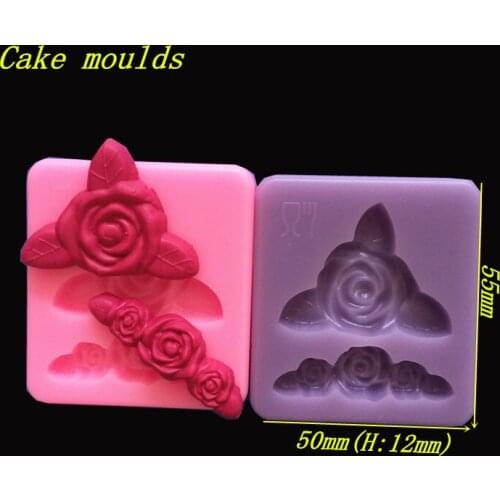Fondant cake mold flower shape decoration Silicone mould diy chocolate pastry cake baking tools