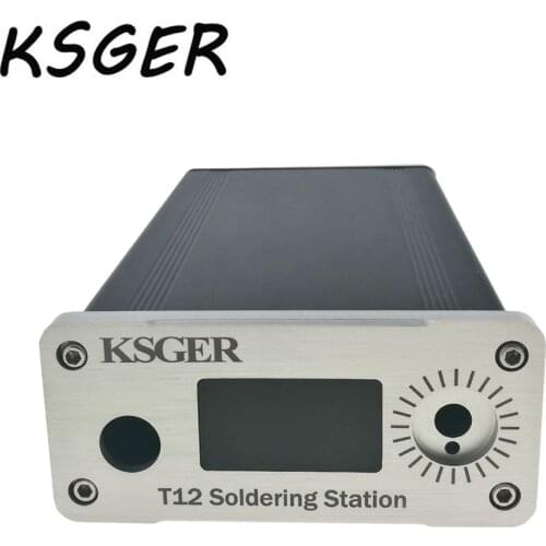 KSGER Alloy STM32 OLED T12 Digital Temperature Soldering Station Case Cover White Black Thin Thick Panel
