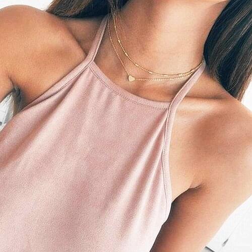 Fashion Brand DOUBLE HORN PENDANT HEART NECKLACE GOLD Dot LUNA Necklace Women Phase Heart Necklace A Direct Sale