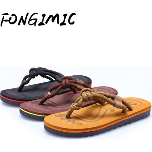 Summer Men Slippers Flip Flops Slippers Summer New Mens Vietnamese Beach Slippers Outdoor Shoes Bohemia Slippers Men