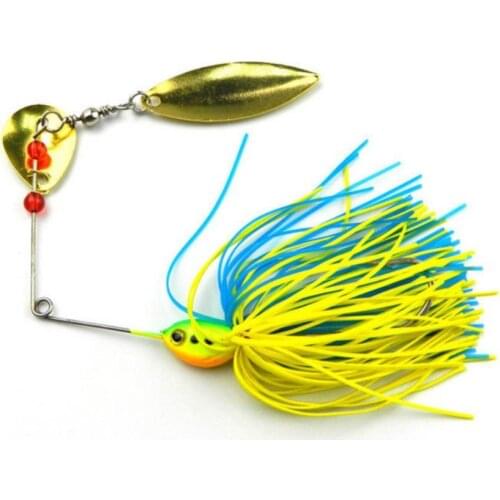 5-piece set of rotating fish-shaped sequins, unique beard, shiny metal bait, bass hook, fine-tuning, metal bait
