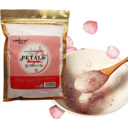 Natural Rose Petals Soft Collagen Mask Facial Powder Moisturizing Pores Shrink Whitening Beauty Salon Equipment 450g