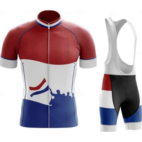 2020 New Summer Cycling Suit Road Bike Clothing Mens Shorts Bib Mtb Bike Jersey Shirt Maillot Netherlands Ciclismo Kit