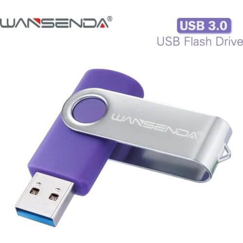 New usb 3.0 WANSENDA USB Flash Drive Rotation Pen Drive 16GB 32GB 64GB 128GB 256GB Pendrive USB 3.0 Memory Stick Flash Disk