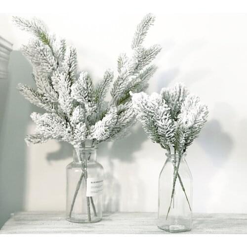 Christmas Decoration Pine Branches Artificial Fake Plant Artificial Flower Window Decor DIY Home Party Office Store Decorations