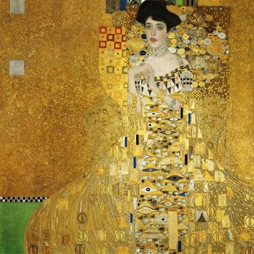 Handmade oil painting reproduction Adele Bloch-Bauer I by Gustav Klimt