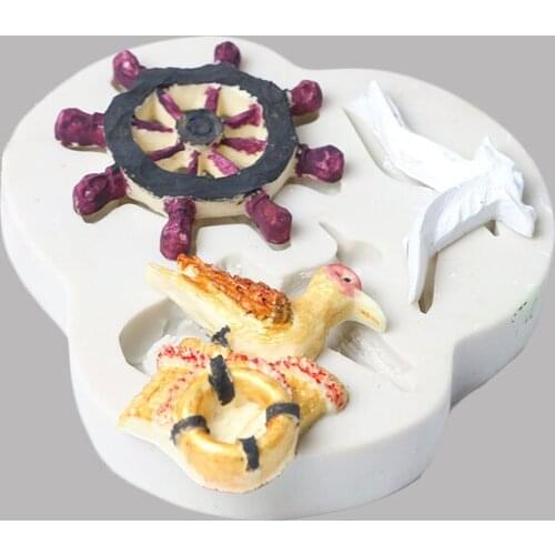 DIY Rudder tail Liquid silicone mold Fondant baking tool cake mould Baking utensils Cake Decorating Valentines Easter