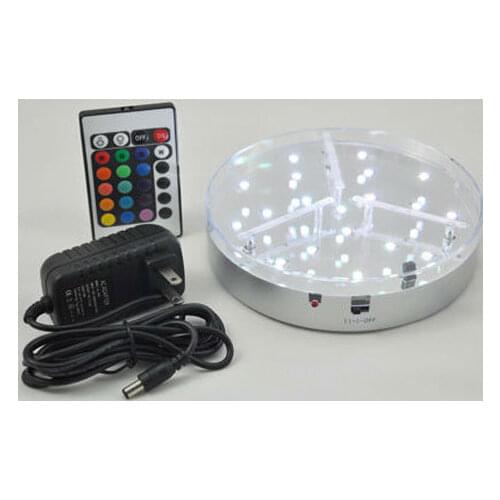 Party Decoration Hot Sales! Wedding Candelabra Decoration Battery Operated Led Vase Lights with Remote Control, Choose 16 Colors