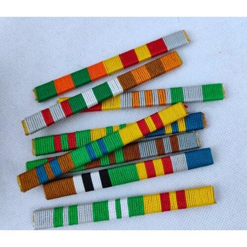Military WWII WW2 German Award Ribbon Bar Military Exhibition