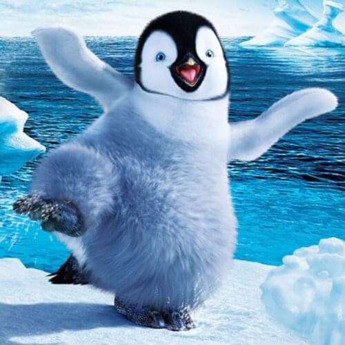 Round Diamond Embroidery 5d Diy Diamond Painting Cute Penguin Rhinestone Square Diamond Mosaic Picture Home Decoration