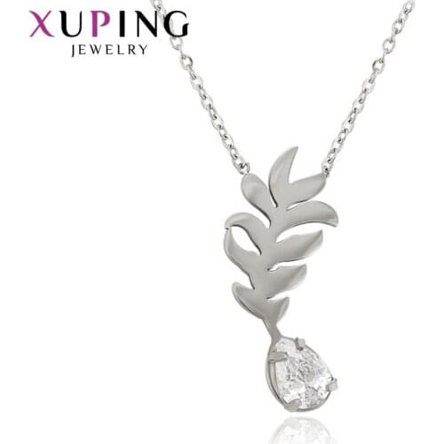 Xuping Fashion Elegant Popular Design Necklace Charm Style Long Necklace Chain Jewelry Christmas Gift 43876