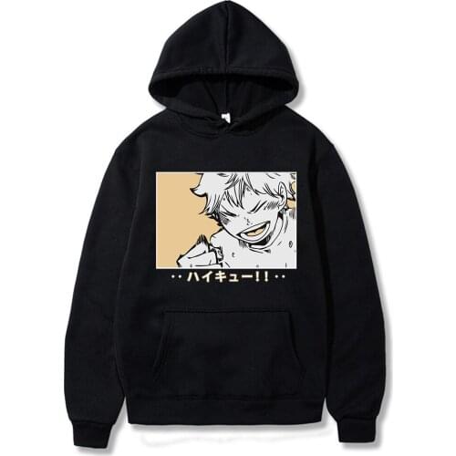 Japan Anime Haikyuu Hoodies Unisex Kuroo Anime Bokuto Manga Shoyo Volleyball Junior Creative Hoodie Women Streetwear Sweatshirts