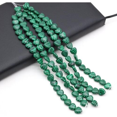 20pcs Natural Malachite Stone Beads for Jewelry Making DIY Women Necklace Bracelet Earring Accessories Gift Size 10x10x5mm