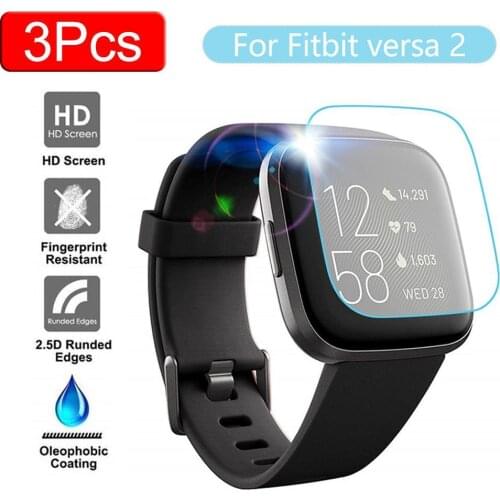3Pcs HD Anti-Fingerprint Smart Bracelet Full Cover Protective Film for Versa 2