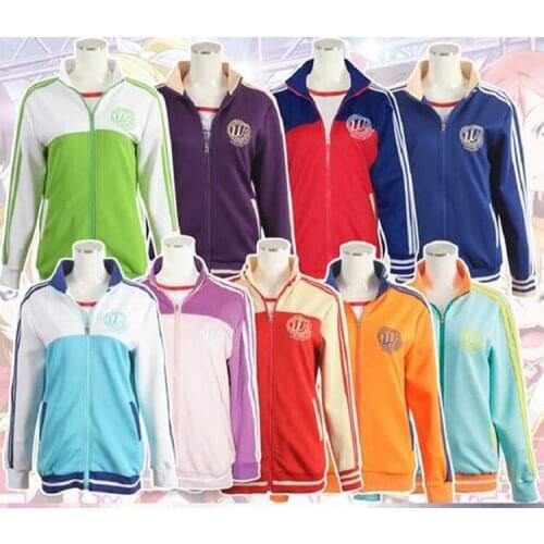 9 Colors Love Live! Hoodie Cosplay Costumes SIF School Idol Festival Kotori Minami Cardigan Jacket Unisex Sportswear Hoodie