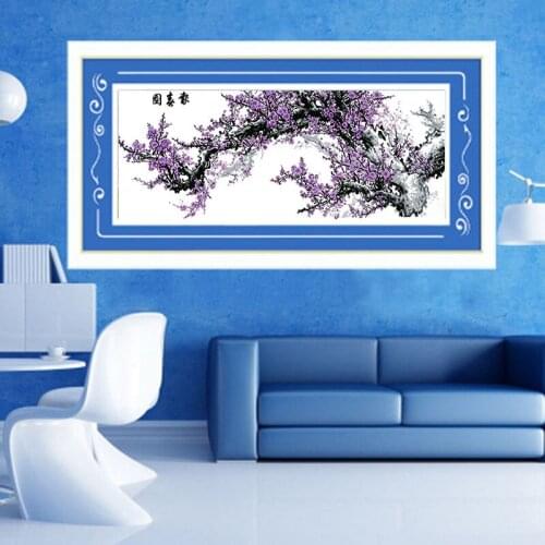 Diamond Embroidery Diy Diamond Painting Cross Stitch Kits Diamond Mosaic Plum blossom Full Square Diamond Embroidery CS054