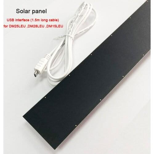 DC1288H USB cable solar panel for battery rechargeable tubular motor DM25LEU DM15LEU roller blinds zebra blinds curtain shutter