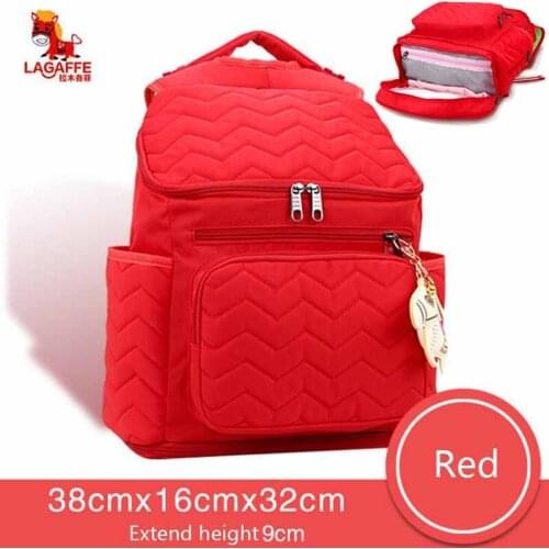 Travel Stroller Bag Nappy Backpack Baby Bag For Mom 2018 Solid Red Diaper Bag For Baby Stuff Bolsa Maternidade Bag For Baby Care