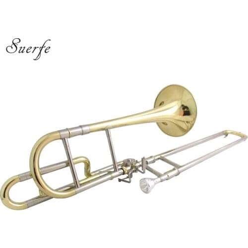 Eb Children trombone with case mouthpiece Alto Trombones Musical instruments Yellow brass trombon Lacquer