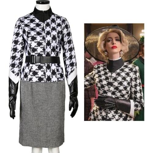 Movie The Witches Grand High Witch Cosplay Suits Retro Design Top Skirt Outfits Anne Hathaway Halloween Costumes