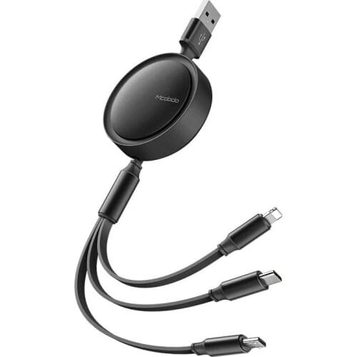 Data Cable Drum for Type-c Cables for iPhone Android Phone Charger Data Line Cable 3A Fast Charge Line Triple Data Cables 1.2M