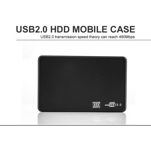 USB3.0 HDD Enclosure 2.5" SATA to Mobile Hard Drive Case for SSD External Storage HDD Box With USB3.0/2.0 Cable ABS