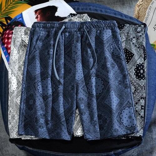 Summer Hip Hop Casual Fashion Mens Sports Shorts Trendy Fitness Basketball Pants Beach Pants -40