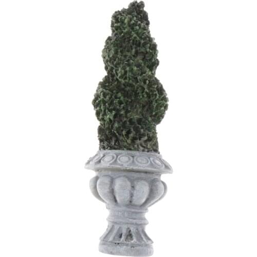 Dollhouse Furniture 1/12 Scale Miniature Resin Tree Toys for Dolls House Garden Decor