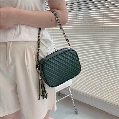 Fashion Solid Color Shoulder Crossbody Bag for Women 2021 Leather Woven Bag Female Designer Casual Concise Chest Bag Waist Bag