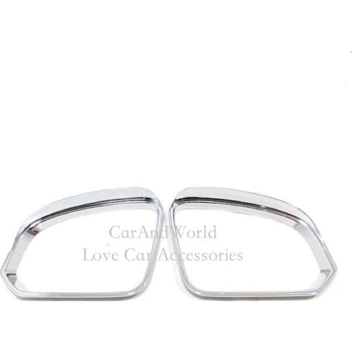 For Volvo XC40 2018 2019 Side Door Rear View Mirror Rain Eyebrow Cover Rearview Frame Trim ABS Chrome Decoration Car Accessories