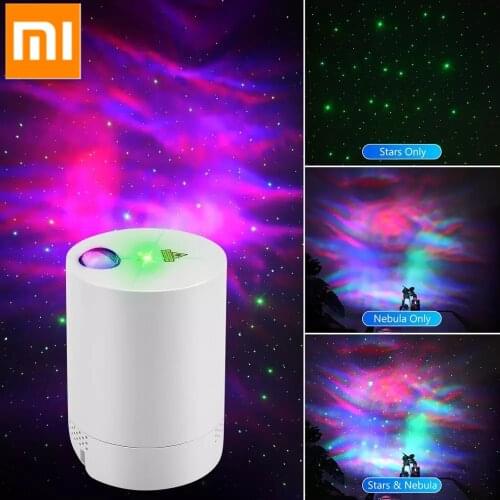 Xiaomi Night Light Starry Sky Projector Water Wave Lamp LED star music Rotating Remote Control Bluetooth Bedroom Bedside Lamp