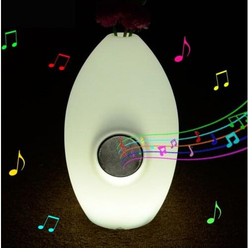 Rechargeable LED Night Light Vase bluetooth smart light RGB remote control table bar music restaurant home Indoor decortive lamp