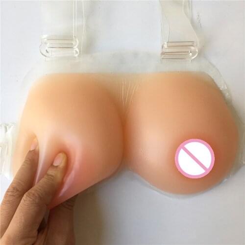 1000g real soft fake boob strap on silicon artificial breasts CD TD drag queen cosplay 85D
