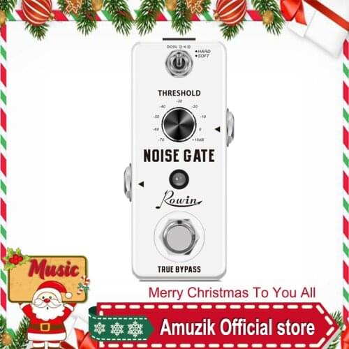 Rowin LEF-319 Guitar Noise Gate Pedal Noise Killer Pedals Noise Suppression Effects For Electric Guitar Hard Soft 2 Modes