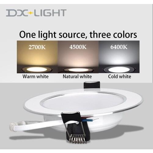 LED Downlight AC220V~240V 5W 9W 12W 15W LED Ceiling Round Recessed Lamp Waterproof LED Spot Light For Bathroom Kitchen