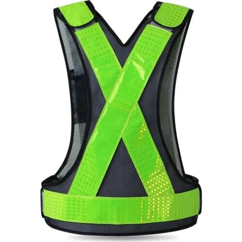 Reflective Vest Warning Cycling Vests For Bicycle Riding Night Warning Lighting Reflective