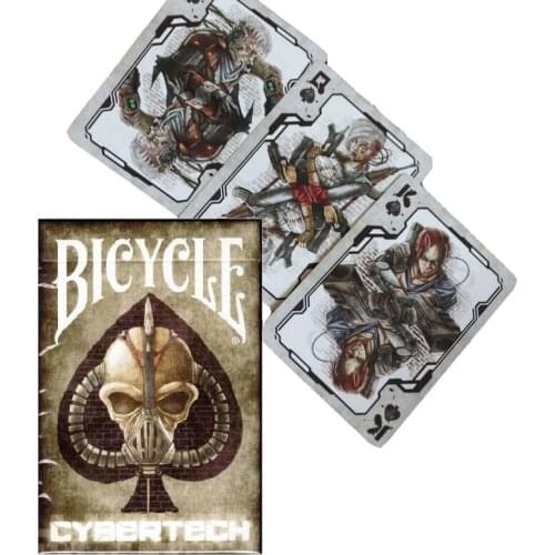 Bicycle Cybertech Playing Cards Poker Size Deck USPCC Custom Limited Edition Magic Cards Magic Props Magic Tricks for Magician
