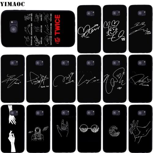 YIMAOC Twice Signature Case for Samsung Galaxy A7 A8 A9 A10 A20 A30 A40 A50 A70 M10 M20 M30 S10e J6 Plus