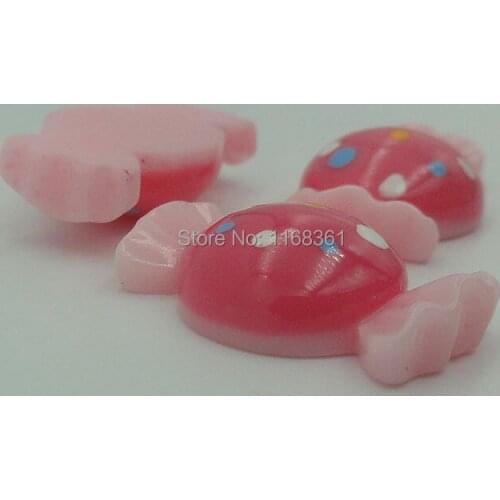 1pcs/lot resin flat back hot pink dot sugar 21mm simulation of food Cabochon Scrapbook DIY phone decoration B304-7