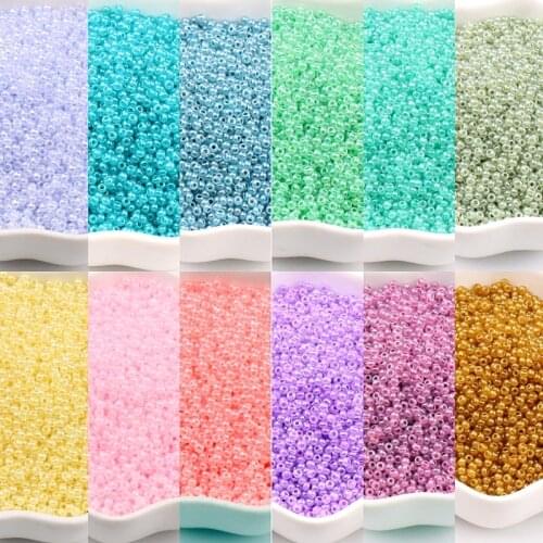 800Pcs 2mm Imitation Jade Beads Multicolor Charm Spacer Glass Seedbead DIY Bracelet For Jewelry Making Handmade Sew Accessories