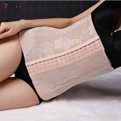 2pcs 18-Breasted Lace Waist Trainer Body Shaper Corset Slimming Waist Cincher Plus Size Women Shapewear Postpartum Abdomen Belt